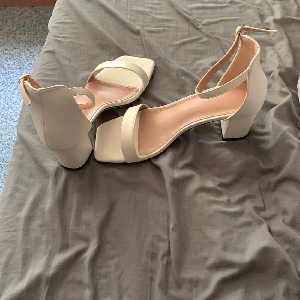 shein white heels